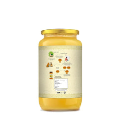 Pure A2 Desi Pure Handmade Cow Ghee By Curdlay | High In Protein Fiber Healthy Nutrients Desi Ghee Good For Baking | (1 Litr) 33.8 Ounce | Jar Pack
