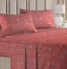 100% Microfiber Double Bedsheets Queen Size With 2 Pillow Covers - 85 X 85 Inches, Pink | Super Soft Premium Brushed Glace Cotton Bedsheet