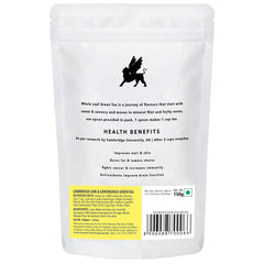 Cambridge Tea Party Spa Tulsi Green Tea - 150gm, 5.2 Ounce | Lemongrass Lemon Fresh Lime Green Tea - Fresh Flush Whole Leaf Loose Tea | Caffeine Free, No Sugar