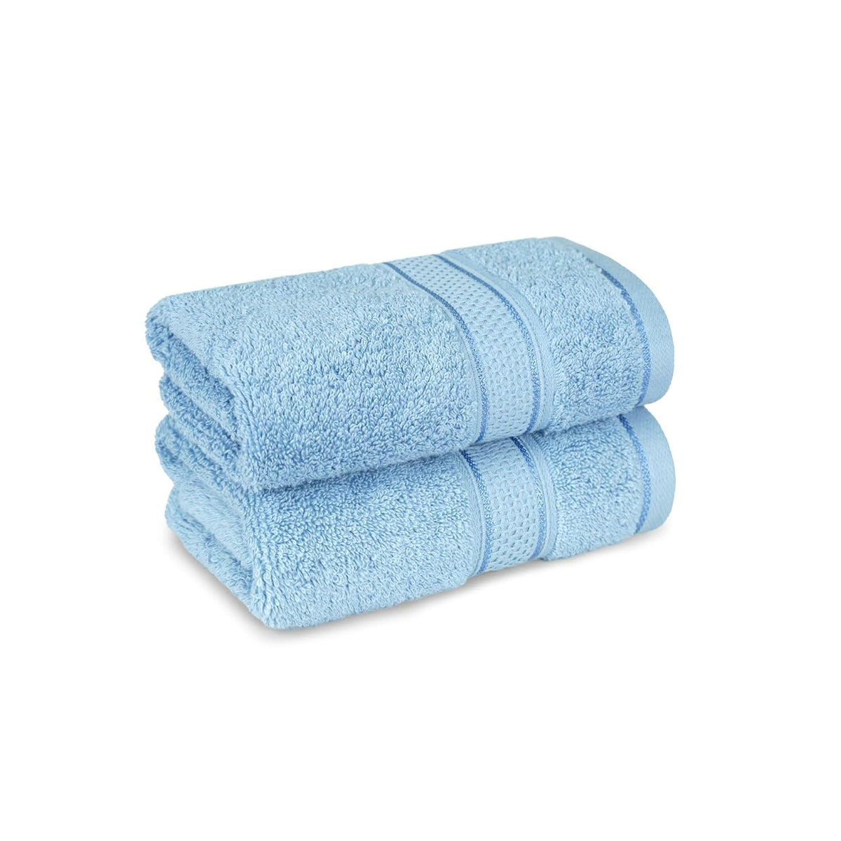 Mytrident Indulgence Collection Hand Towel 400 Gsm | 100% Cotton For Men & Women Hand Towel - Bora Blue (Pack Of 2)
