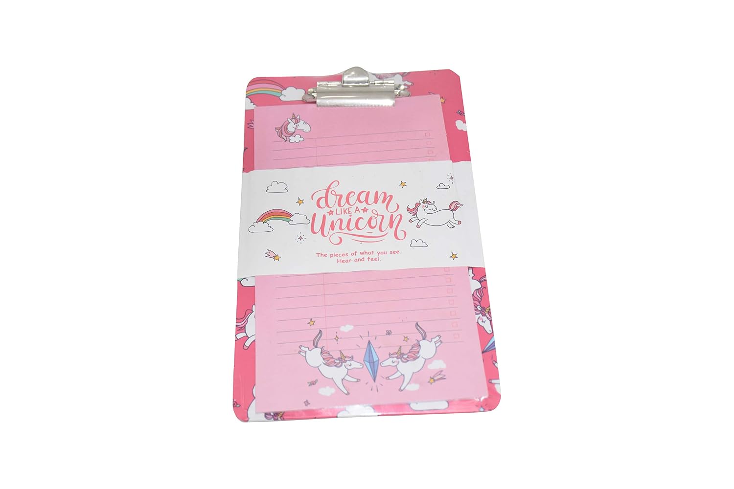 Magical Cartoon Writing Notepad Stationery Set For Girls, Cute Notepad (Random Print) Pack Of 1