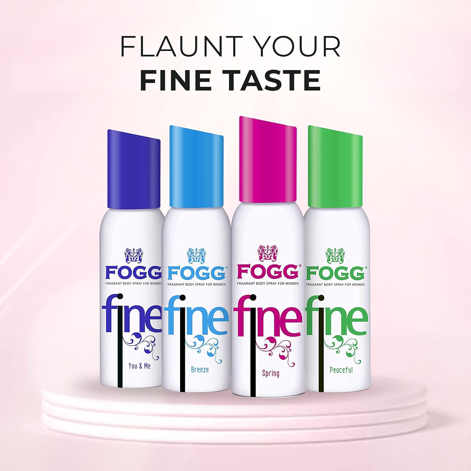 Fogg Fine Spring No Gas Deodorant For Women | Long-lasting Perfume Body Spray 120ml 4 Fl.oz.