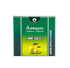 Aarogyam Herbals Green Apple Flavour Cigarette 100% Tobacco & Nicotine Free Smoke, For Relieve Stress & Mood Enhance Of Smokers - 1 Packet 10 Sticks