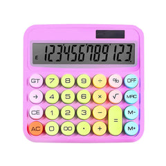 Funblast Calculator 12 Digit Extra Large 5-inch LCD Display,15° Tilt Screen For Kids Calculator Big Buttons Easy To Press Use As Office, School & Home Calculators Desktop (Purple)