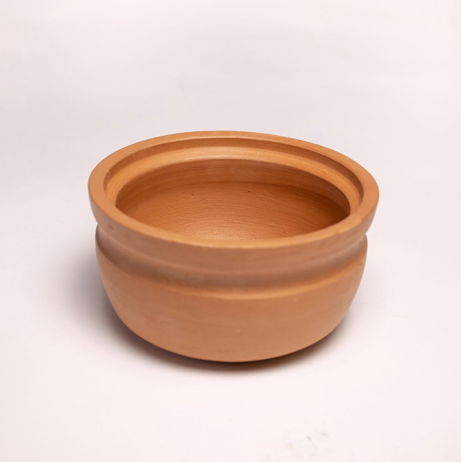 Exclusive Range Unglazed Clay Serving Bowl | Terracotta Bowls - Earthen Snack Bowl | Small Yogurt Pots - Mud Bowl, Red-Ochre (Gerua)