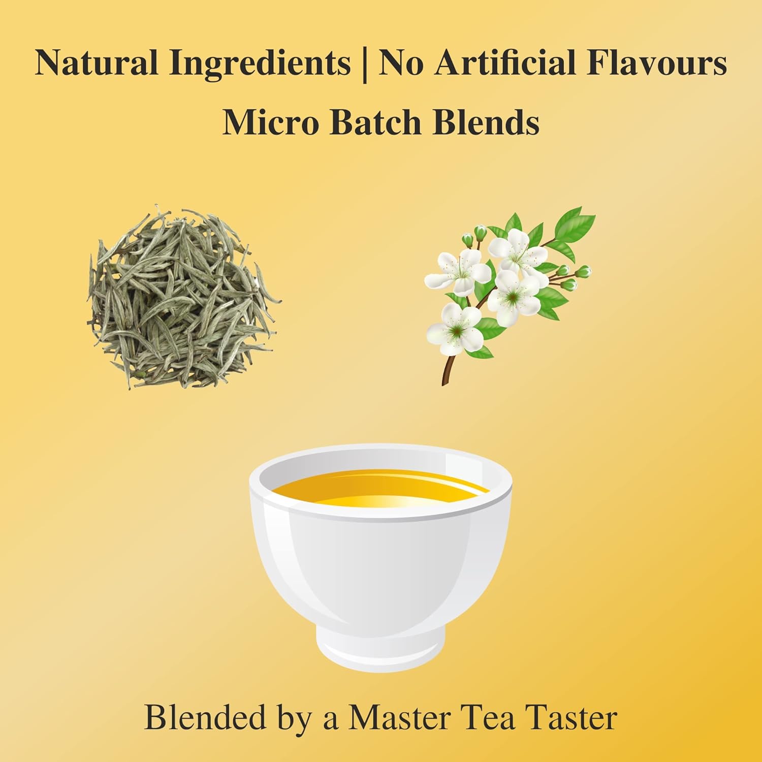 San-Cha Yinzen Silver Needles Jasmine White Tea - 25gm, 0.8 Ounce | Improves Focus & Concentration - Low Caffeine, Richest In Antioxidants