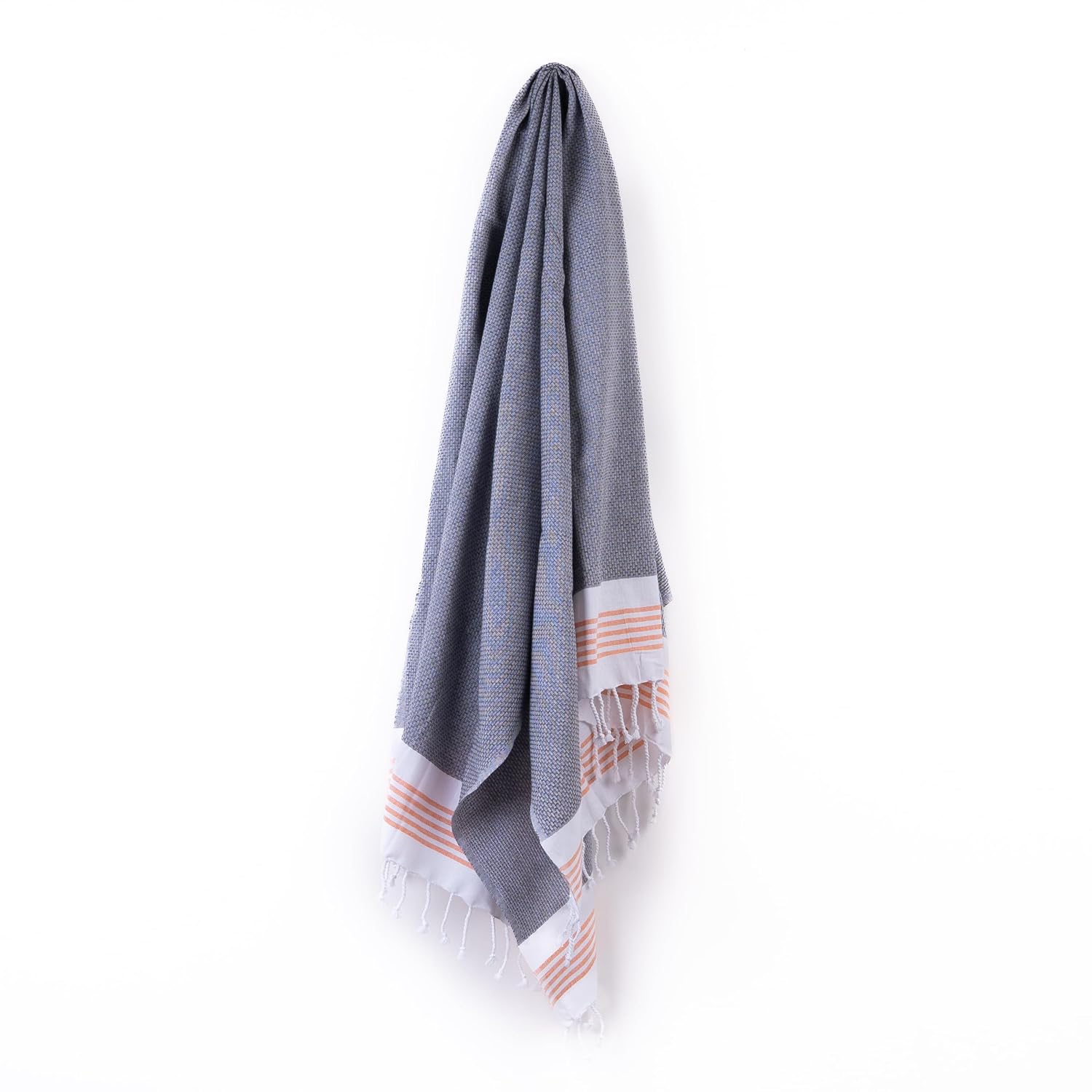 Haber Premium Light Weight 100% Cotton Bath Towel 250 Gsm | Unique Micro Waffle Texture For Active Feel, Quick Absorption & Faster Drying Towel (Slate)