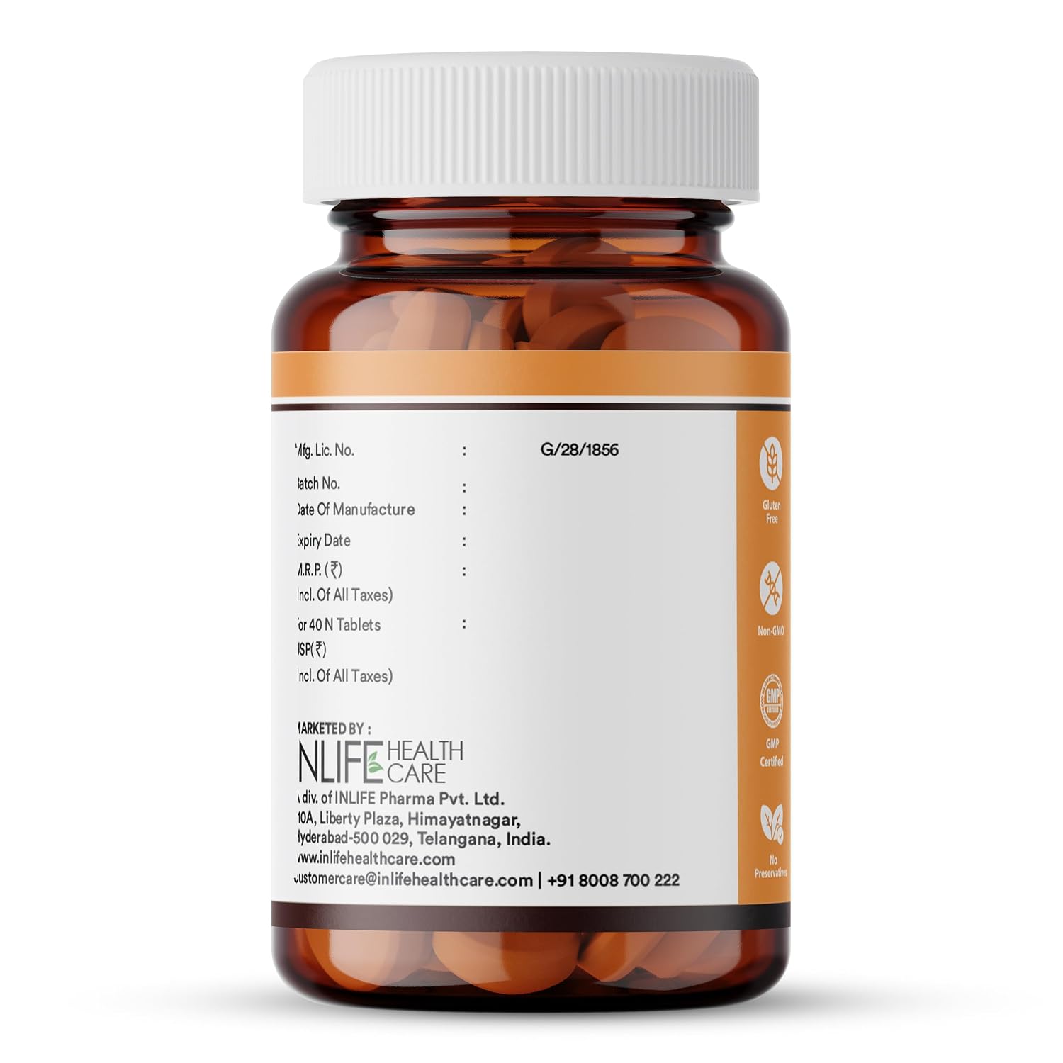 Inlife Vitamin D3 60000 IU Chewable Tablets | Cholecalciferol Supplement For Men And Women 40 Tablets, Once A Week | 100gm 0.2lbs