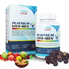Alpha Mortal Platinum Daily Multivitamin Tablets | Enhances Stamina, Energy, Joint Health, Recovery & Endurance | 30 Tablets , 50gm 0.1lbs