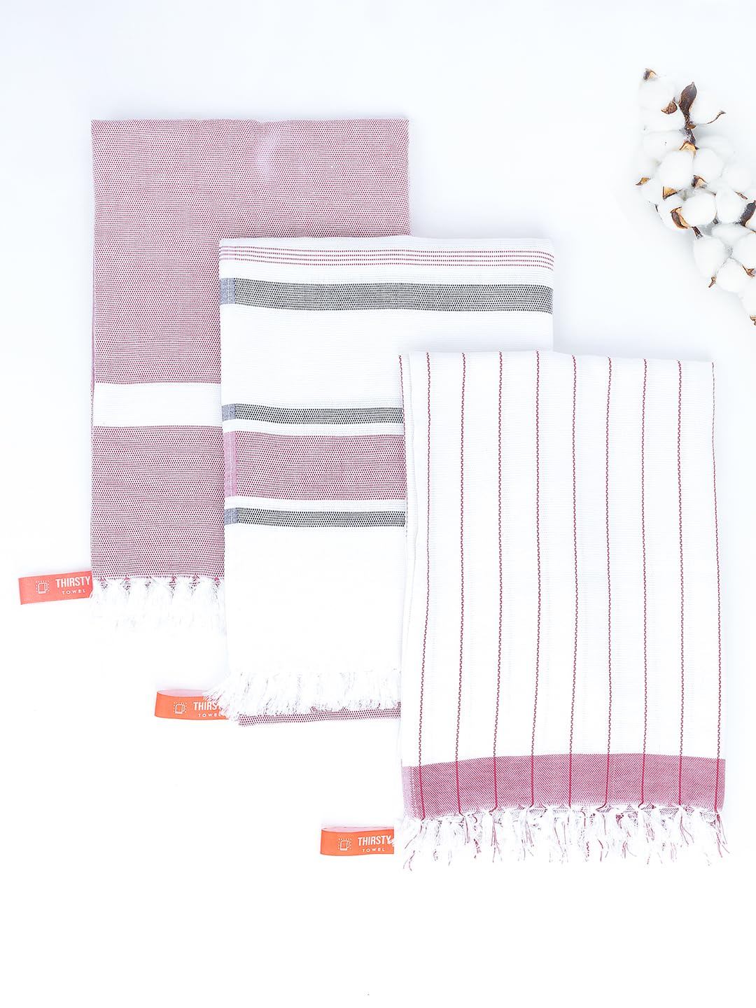 Thirsty Towel Cotton Bath Towel 600 Gsm | Super Soft & High Absorbency Quick Dry Bath Towels Large Size For Men, Women & Kids Set Of 3 (Cambric Mauve)