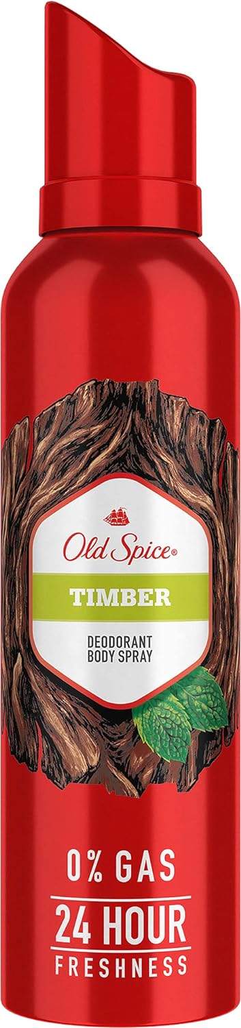 Old Spice Timber Deodorant For Men 140ml 4.7 Fl.oz. & Old Spice Musk After Shave Lotion 100ml 3.4 Fl.oz.