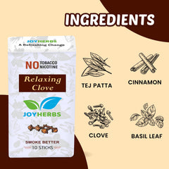 Ayurvedic Herbs Tobacco Alternatives | Non Addictive, Paan Flavour & Clove Flavour Smoke 40 Sticks - Tobacco And Nicotine Free