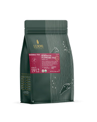 Luxmi Estates Hibiscus Flowers Herbal Tea - 250gm, 8.8 Ounce, 125 Cups | USDA Certified Organic Tea - Caffeine Free Herbal Tea | Cut & Sifted, Gluten Free, Non GMO, Great For Iced Tea & Hot Tea