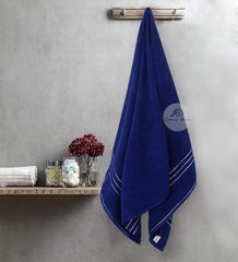 Roman Home Cotton Soft Bath Towel 500 Gsm (Dark Blue)