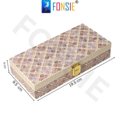 Fancy Shagun Cash Box Or Gaddi Box For Gifting Money On Wedding, New Born Baby, Ring Ceremony Pattern1pc, Material - Wood, Colour - Multicolour