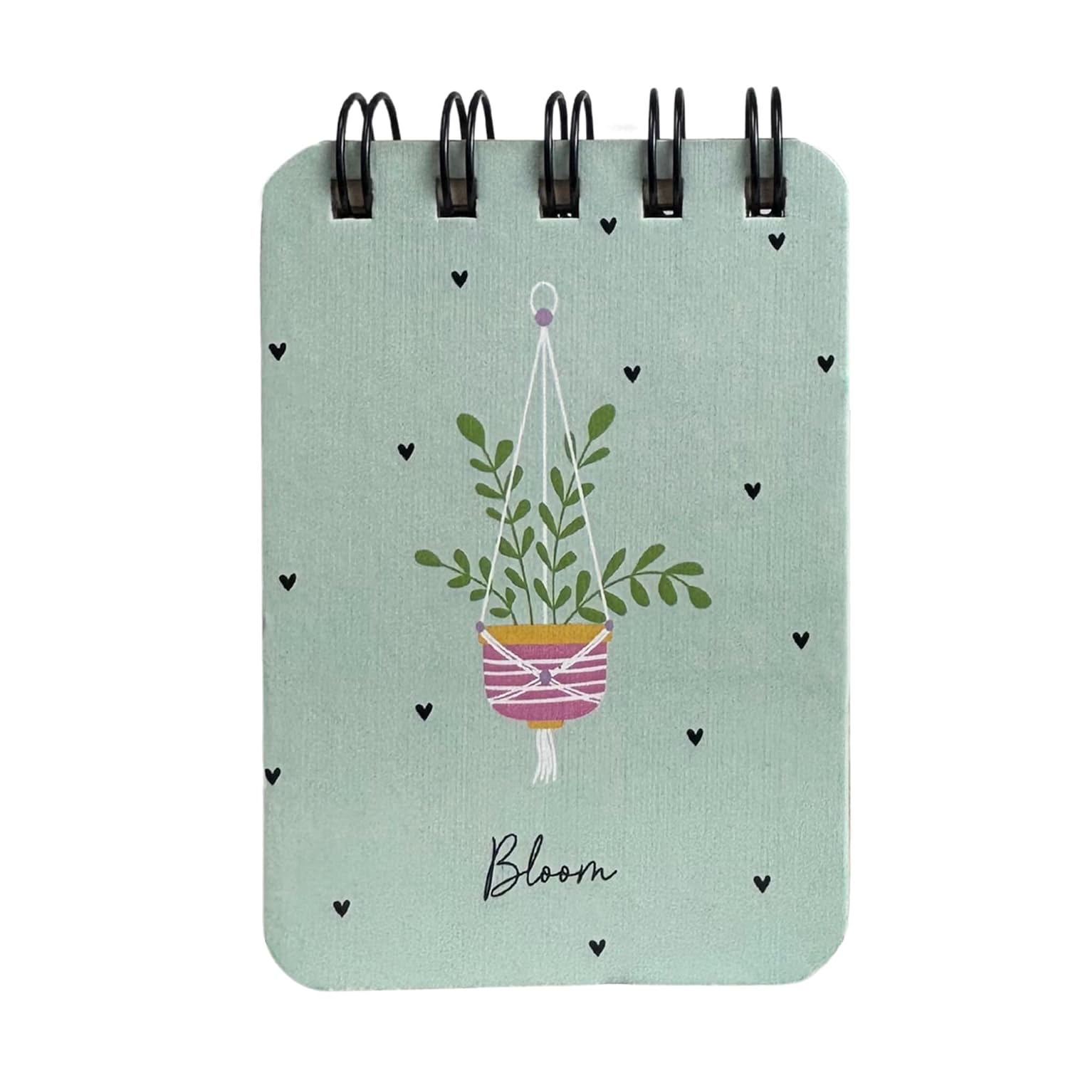 Spiral Pocket Notebook, Cute Mini Notepad, Handy Notebook For School (Bloom) Pack Of 1