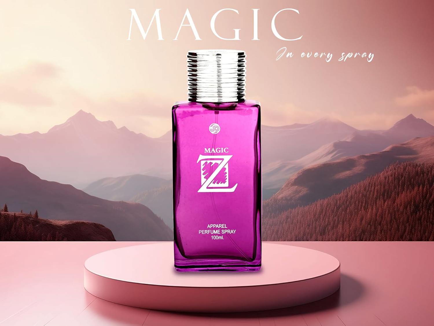 JD International Magic Z Apparel Unisex Perfume With Long Lasting Fragrance - 100ml, 3.4 Fl.oz. | Perfume For Men & Women