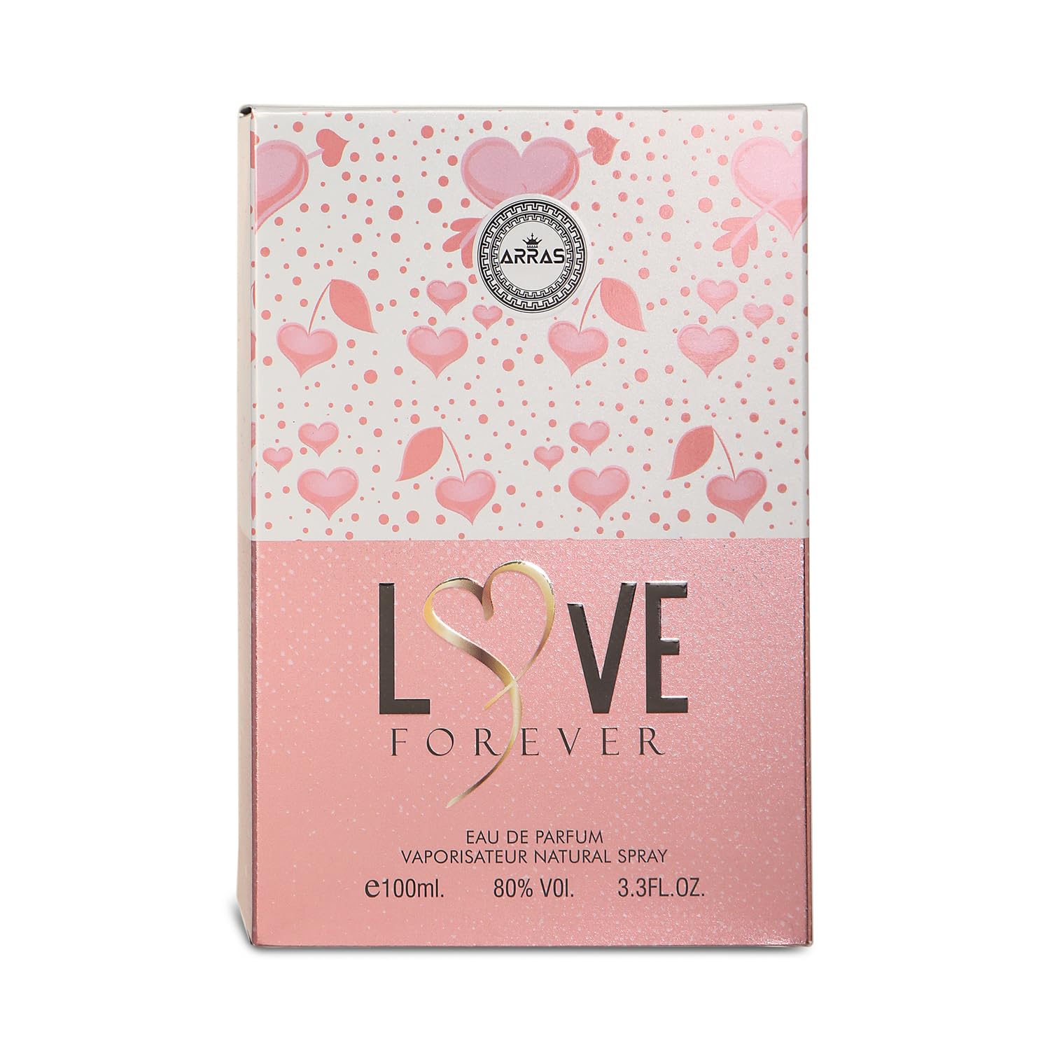 Arras Love Forever Eau De Parfum For Women | Sweet Feelings | 100ml 3.3 Fl.oz. Ideal For Gifting