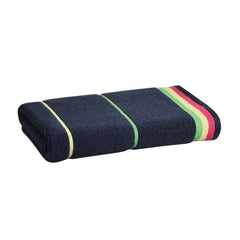 Pure Cotton Large Size Bath Towel 450 Gsm | Attractive Design, Quick Dry Bath Towel (Navy Blue)