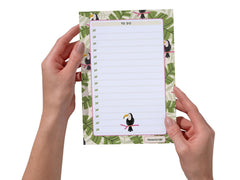 A5 Notes/To Do List Notepad, Beautiful Daily Checklist Pad, 50 Tear-Off Sheets (Bird) Pack Of 1