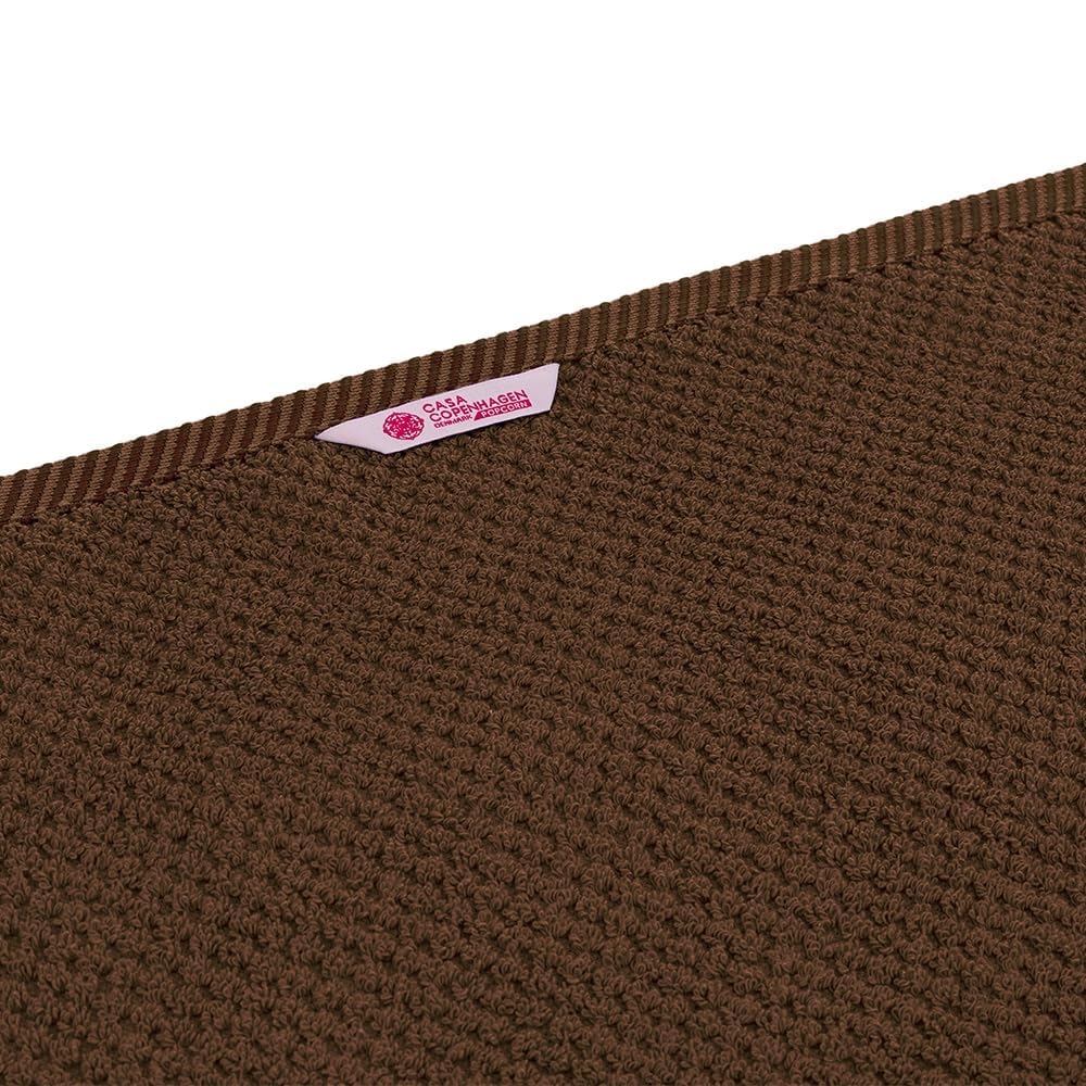 Casa Copenhagen Egyptian Cotton Waffle Large Size Bath Towel 500 Gsm (Brown)