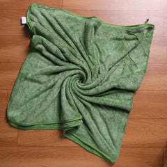 Fezora Microfiber Bath Towel 400 Gsm | Men & Women Large Size Ultra Soft, Quick Dry, Lightweight & Super Absorbent Towel (Green)