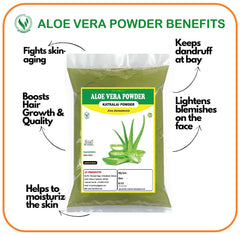 3V Products Aloe Vera Powder, Aloe Barbadensis, Katralai, Kathalai, 100% Pure & Natural Organically Grown Aloe Vera Powder | 100gm 0.2lbs