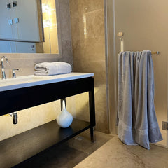 Asrio Oversized Bath Towels 1100 Gsm | 100% Combed Cotton Super Soft Highly Absorbent Luxury Bath Towels Extra Large (Grey)