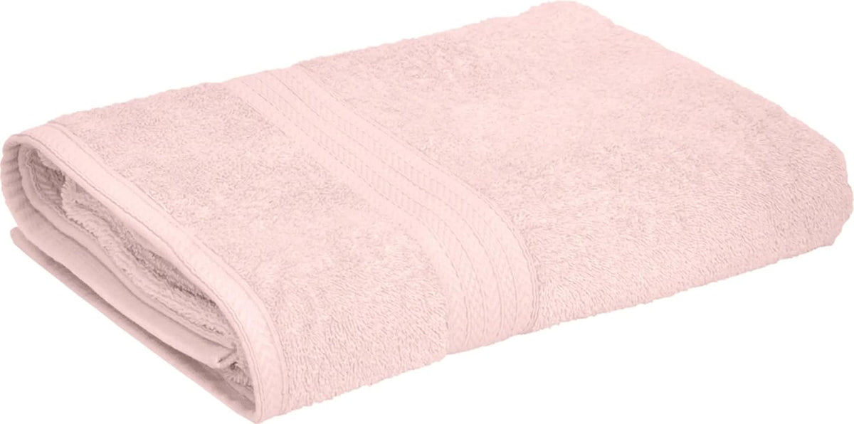 100% Cotton Large Size Bath Towel 500 Gsm | Soft & Absorbent Quick Dry & Durable Bath Towel (Rose Pink)