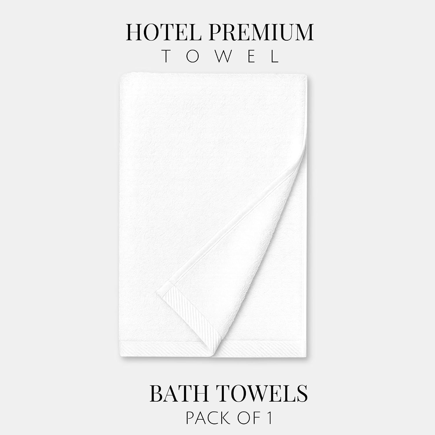 Labham 100% Cotton Bath Towel 700 Gsm | Ultra-Soft Super Absorbent & Quick Dry Bath Towel (White)