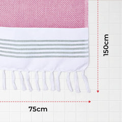 The Better Home Cotton Large Size Bath Towel 300 Gsm | Soft Towel For Men Women Anti-Odour High Absorbency Quick Dry Towel (Pink)