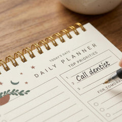 To Do List Notepad, Daily Planner Notepad Undated 54 Sheets/108 Pages, Checklist (Moon) Pack Of 1