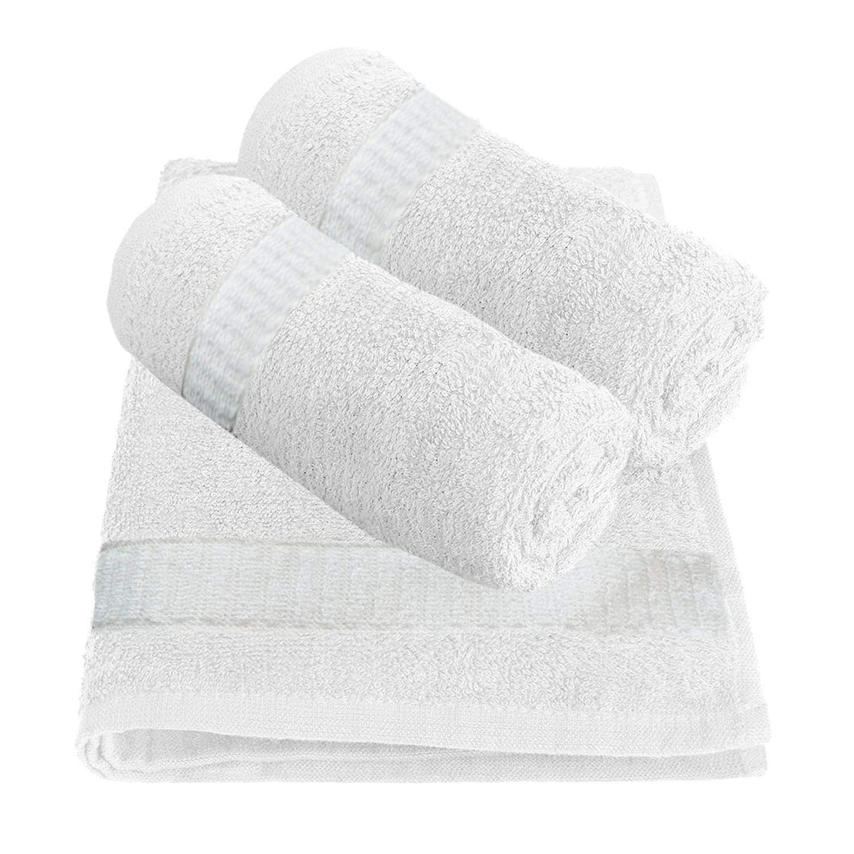 Kuber Industries Cotton Face Towel 450 Gsm (White) -3 Piece