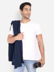 Hamelin The Ezra Waffle Weave Bath Towel 280 Gsm | Pure Cotton Lightweight & Water Absorbent | Softer Touch, Quick Dry Towels For Men | Ideal For Travel (Navy Blue)
