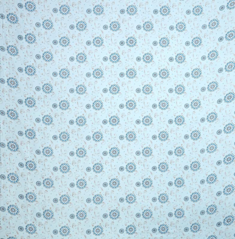 Double Bedsheets With 2 Matching Pillow Covers - 90 X 100 Inches, Light Blue | Traditional Printed Bedsheet - Ideal For House, Guest Room, Hotel Room Bedsheet