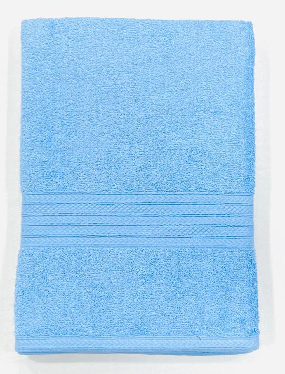 Bombay Dyeing Tulip Premium Cotton Large Size Bath Towel 500 Gsm (Light Blue)