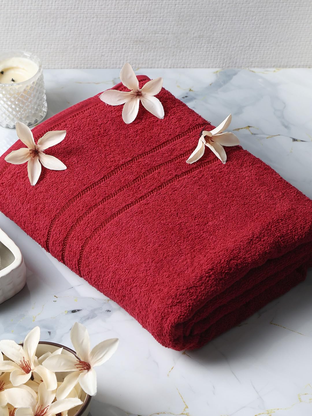 Monte Carlo Bath Towel 400 Gsm (Red)