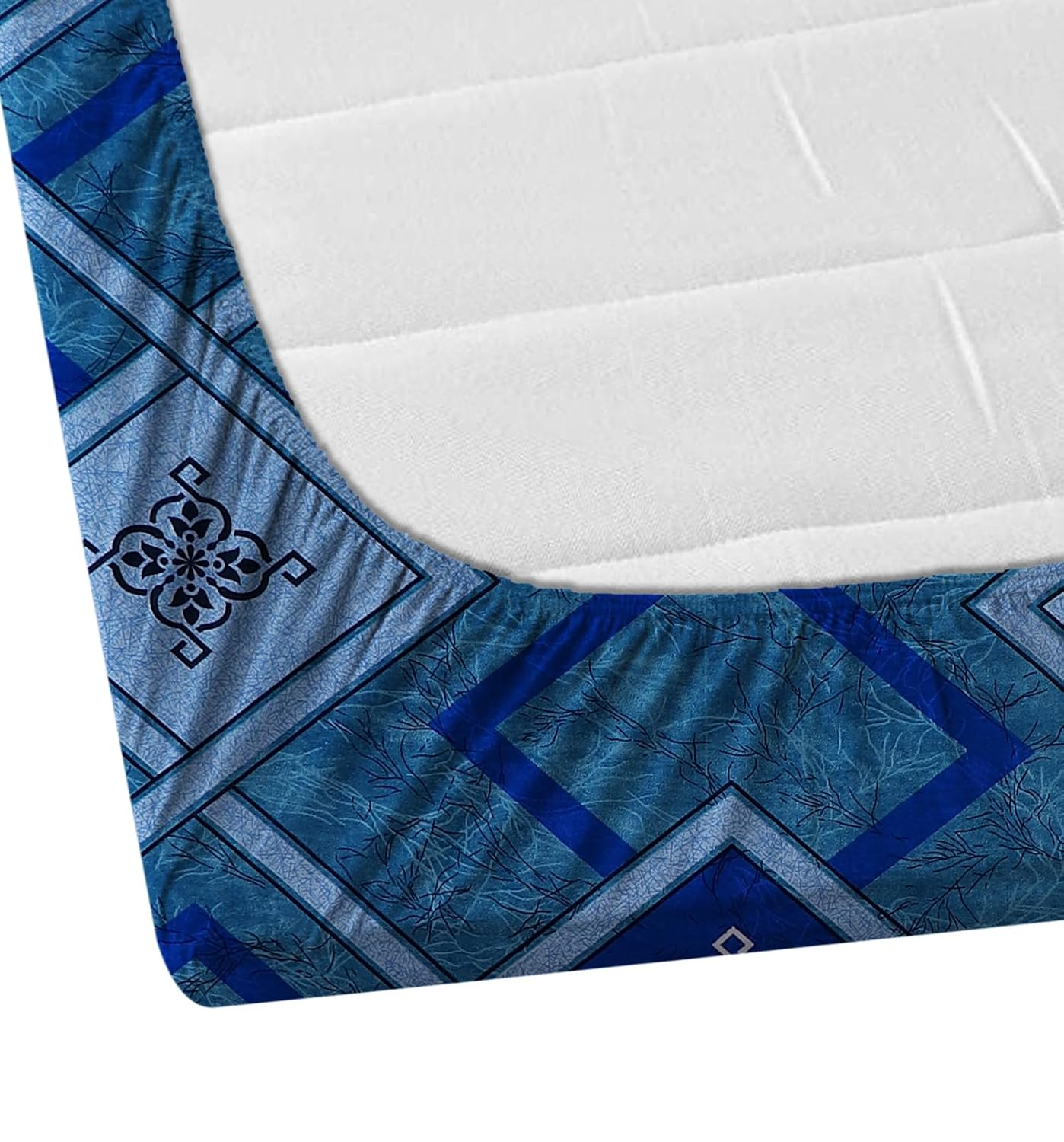1 Bedsheet King Size With 2 Pillow Covers - 72 X 78 Inches, Blue | All Around Elastic Fitted Soft & Durable Bedding For Bedroom - Lightweight Perfect For All Seasons