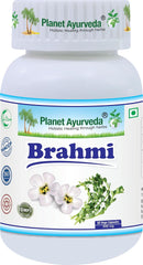 Planet Ayurveda Brahmi Capsules, A Natural Herbs To Calms & Relaxes Mind, Help Support Healthy Mind | 60 Capsules, 100gm 0.2lbs