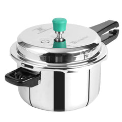 Triply Stainless Steel Pressure Cooker Outer Lid For 3-5 People - Medium, 5 Ltr, 2.4 Kg | Induction Friendly, ISI-Certified, Nonstick 3-Layer Body, 100% Pure & Toxin-Free, 5 Years Warranty