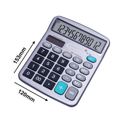 Bambalio Digits BL-400 Big Display & Metallic Panel 3 Years Warranty Electronic Calculator, Silver, Medium Size