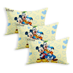 Disney Team Print Kid's Pillow, Soft Cushion Pillow Filler - 12 X 18 Inch | Sleeping Pillow Filler For Kids | Polyester Kids Pillow For Sleeping & Travel, Multipurpose, Comfortable - Pack Of 3