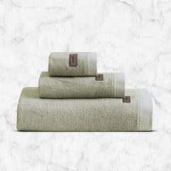 Spread Spain Bamboo Towel Bath, Hand & Face Towel 360 Gsm | High Absorbent Super Soft | Hotel Spa Decorative Bathroom Towels | Olive (Set Of 3)