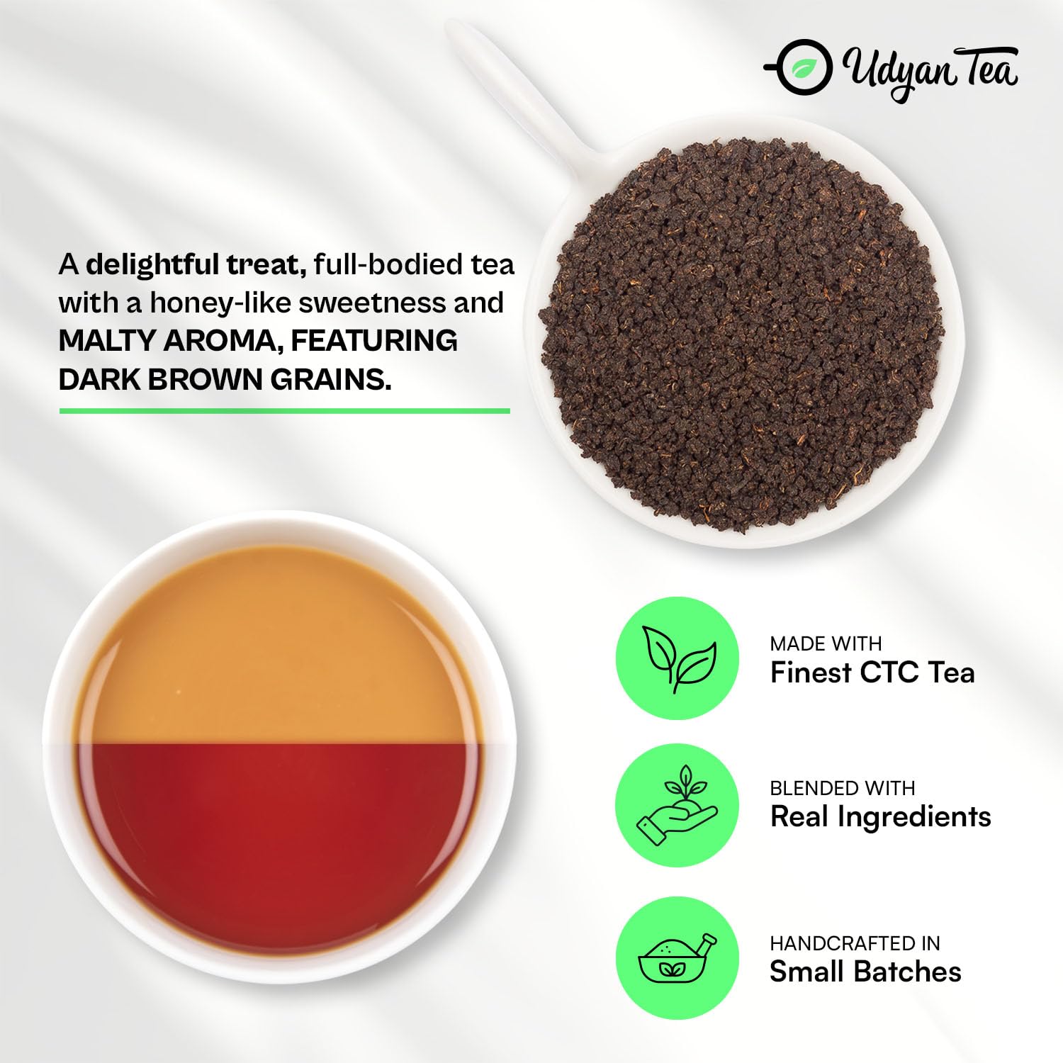 Udyan Tea Assam Exotic Chai - 100gm, 3.5 Ounce | Rich & Flavorful Chai - Premium Blend Of Fresh Tea Leaves | Traditional Indian Recipe - Natural Ingredients, High Caffeine Tea Leaf