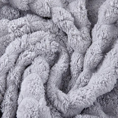 Linear Microfiber Bath Towel 300 Gsm | Large Size Bath Towel For Men & Women Lining Design (Grey)