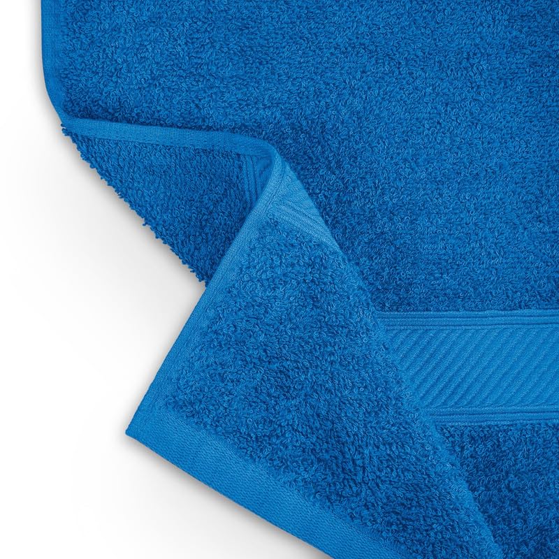 Welspun Alpha Cotton Large Bath Towel Soft & Absorbent 500 Gsm (Dobby - Turquoise)