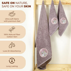 Akiko Home Prima Dream 100% Cotton 1 Bath & 2 Hand Towel 1000 Gsm | Soft, Absorbent & Durable, Cotton Bath Towel | Pack Of 3 (Bluegrn)