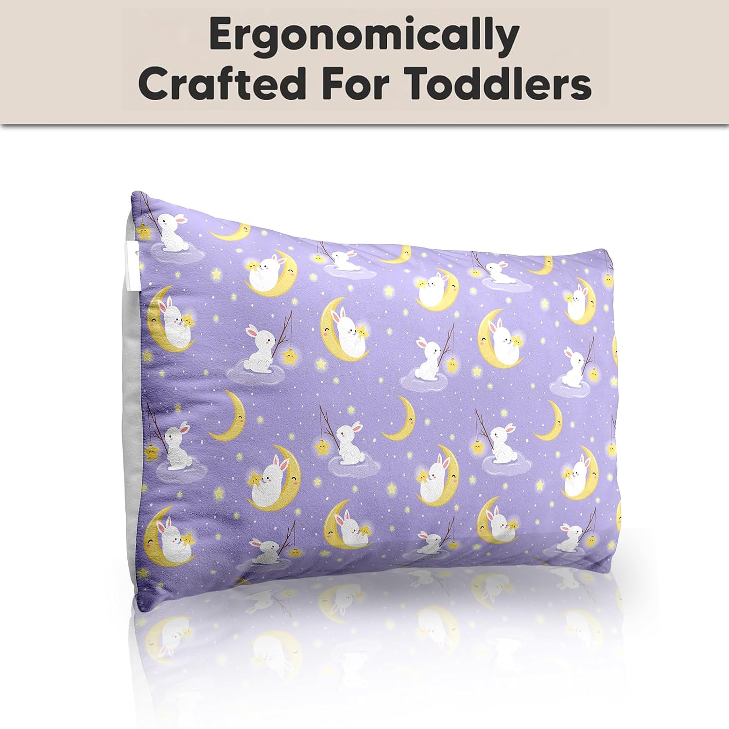 Personalized Pillow For Kids, Super Soft Cotton Kids Cushion - 12 X 18 Inches | Custom Name, For 5 Years Old Kids, Adorable Prints | For Head, Neck Support Baby Pillow - Pillow 05