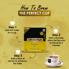 Twinings English Classics Earl Grey Tea - 20gm, 0.7 Ounce, 10 Envelope Tea Bags | Mild & Refreshing Flavor Black Tea - Light Strength Premium Black Tea, Caffeine Free