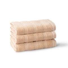 Mytrident Quick Dry 100% Cotton Face Towel 450 Gsm (Beige) - 3 Pcs